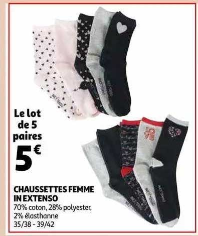 chaussettes femme in extenso