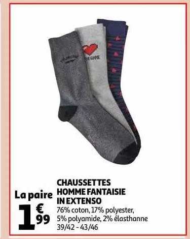 chaussettes homme fantaisie in extenso