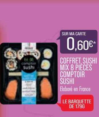 Coffret Sushi Mix 8 Pièces Comptoir Sushi