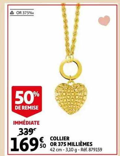 collier or 375 millièmes