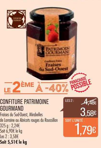 Confiture Patrimoine Gourmand
