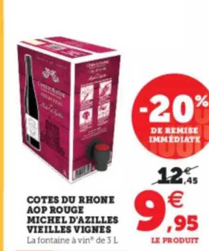 côtes du rhône aop rouge michel d'azilles vieilles vignes