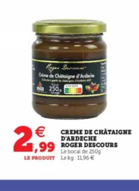 crème de châtaigne d'ardèche roger descours