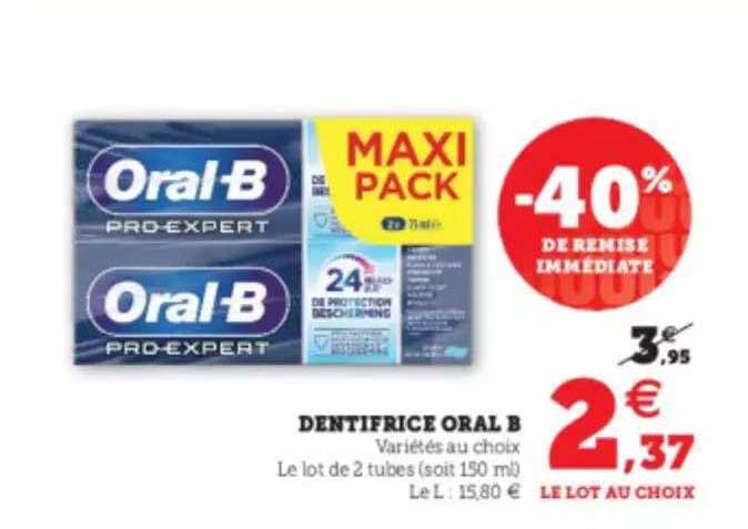 dentifrice oral b