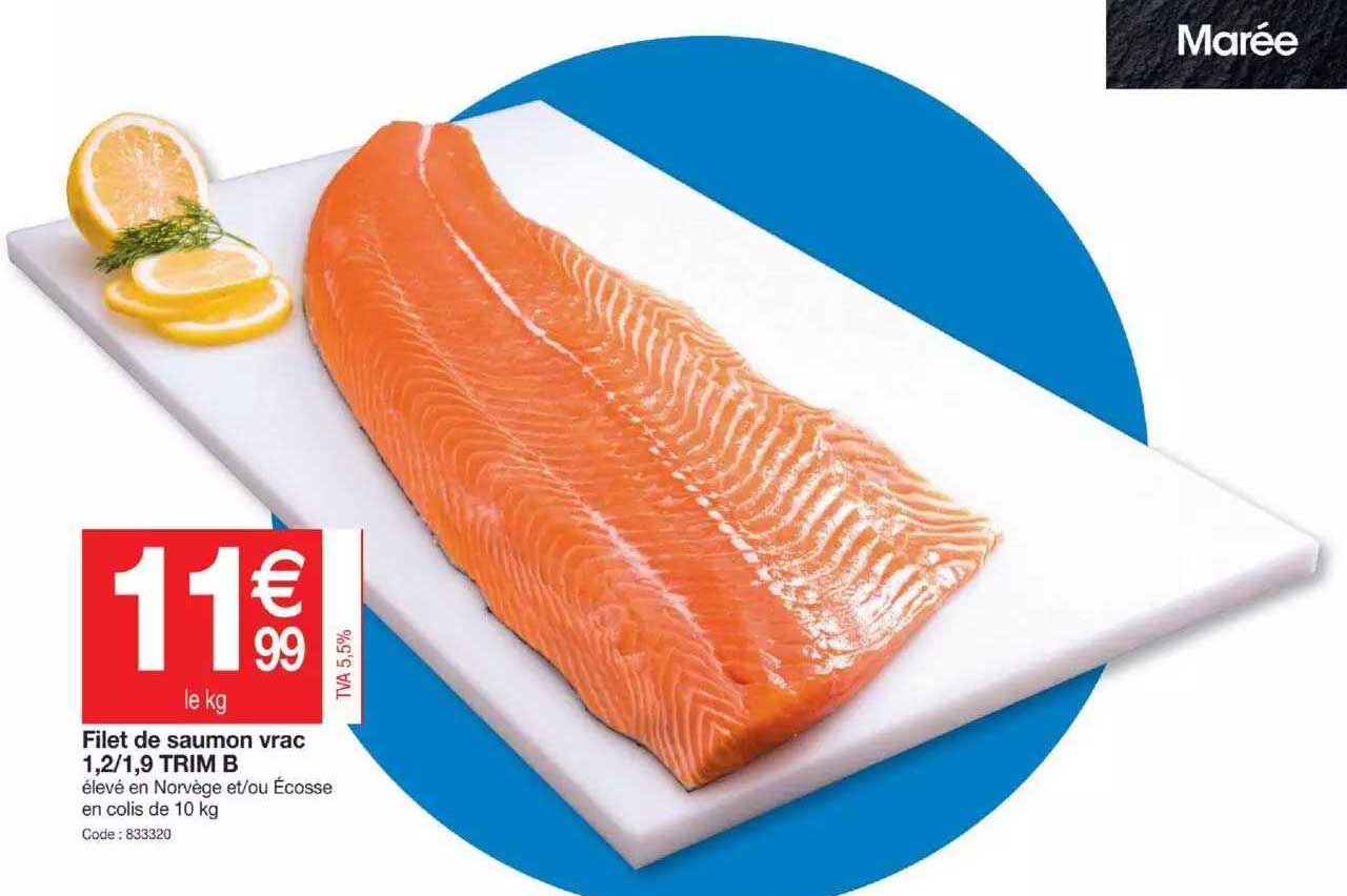 Filet De Saumon Vrac 1,2-1,9 Trim B