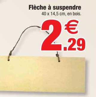 flèche à suspendre