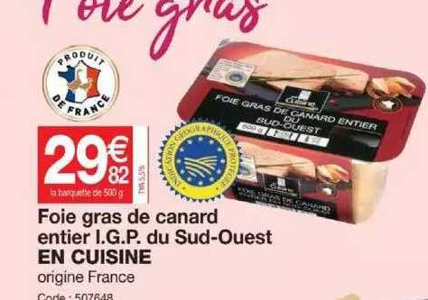 foie gras de canard entier i.g.p. du sud-ouest en cuisine