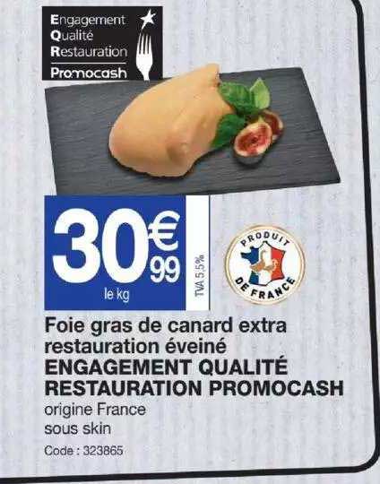 foie gras de canard extra restauration éveiné engagement qualité restauration promocash