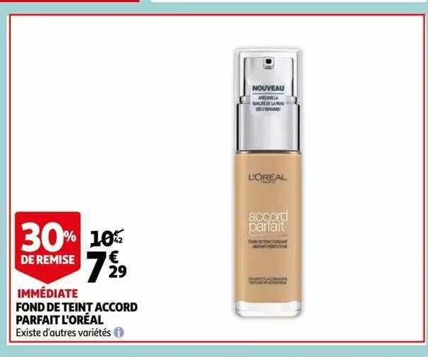 fond de teint accord parfait l'oréal