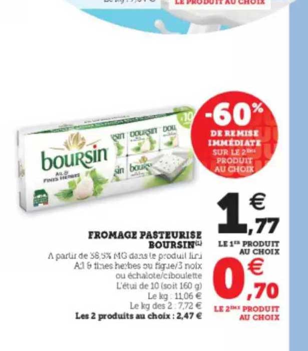 Fromage Pasteurisé Boursin
