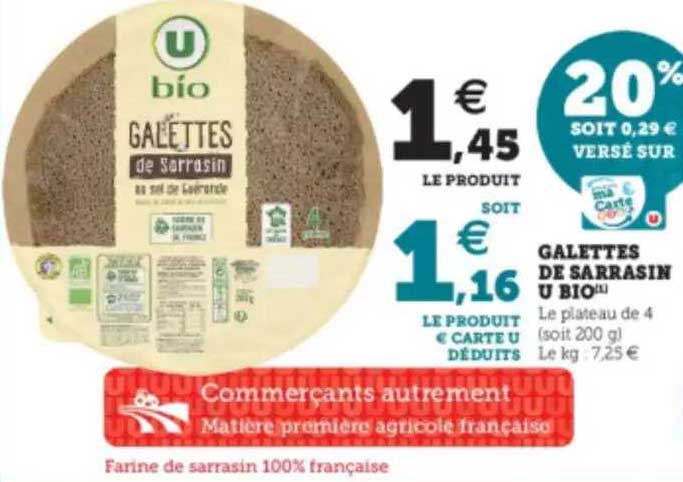 Galettes De Sarrasin U Bio