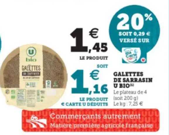 Galettes De Sarrasin U Bio