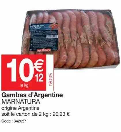 gambas d'argentine marnatura