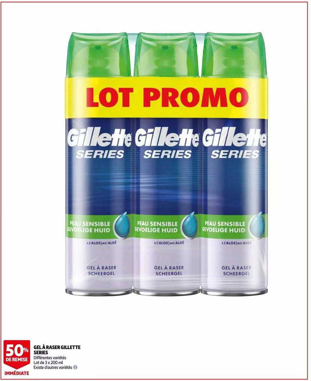 gel à raser gillette series