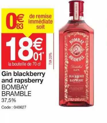 gin blackberry and raspberry bombay bramble