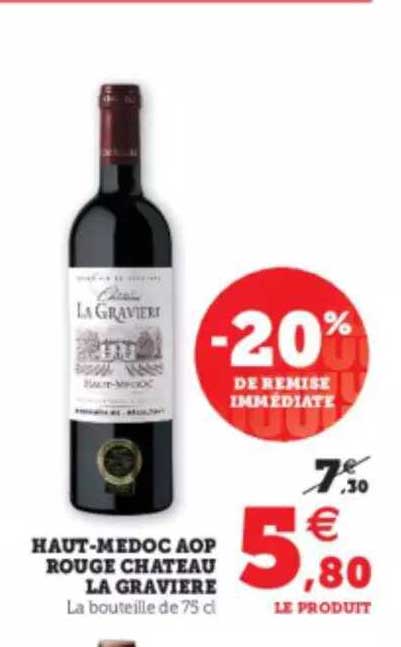 Haut-médoc Aop Rouge Château La Gravière