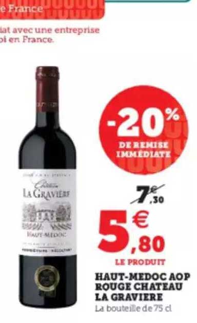 haut-médoc aop rouge château la gravière