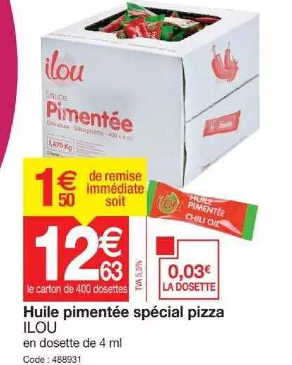 Huile Pimentée Spécial Pizza Ilou