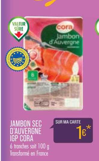 Jambon Sec D'auvergne Igp Cora