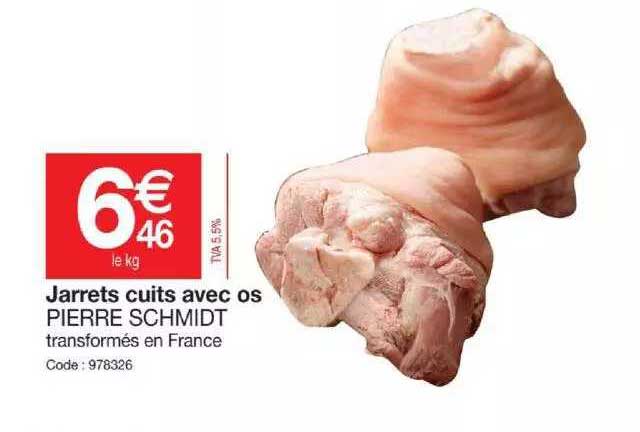 jarrets cuits avec os pierre schmidt