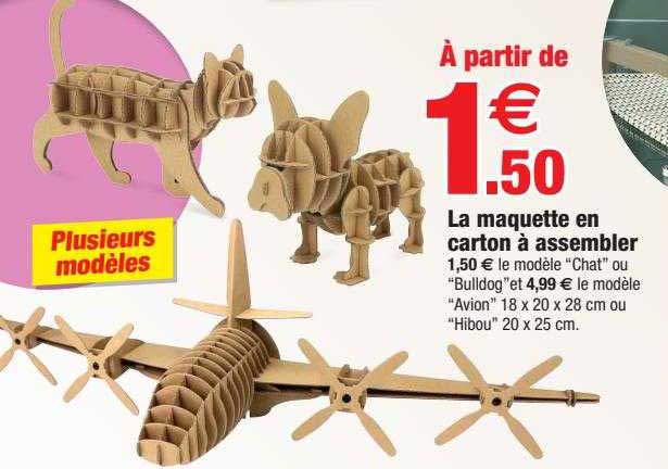 la maquette en carton à assembler