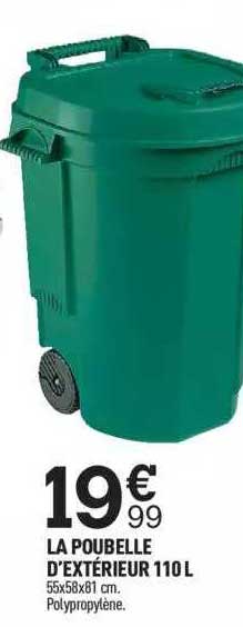 La Poubelle D'extérieur 110 L