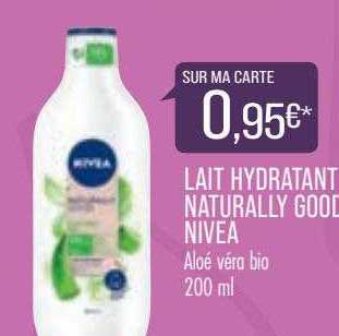 lait hydratant naturally good nivea