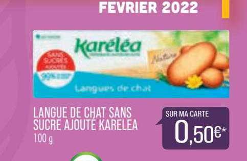 langue de chat sans sucre ajouté karelea