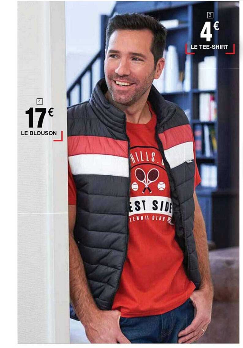 le blouson, le tee-shirt