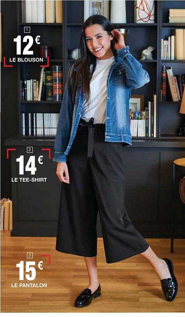 le blouson, le tee-shirt, le pantalon