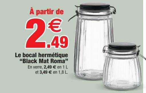 Le Bocal Hermétique "black Mat Roma"