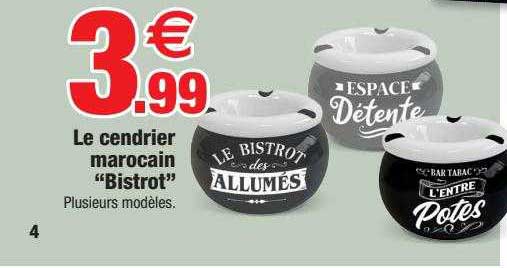 le cendrier marocain "bistrot"