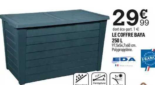 Le Coffre Baya 250 L Eda