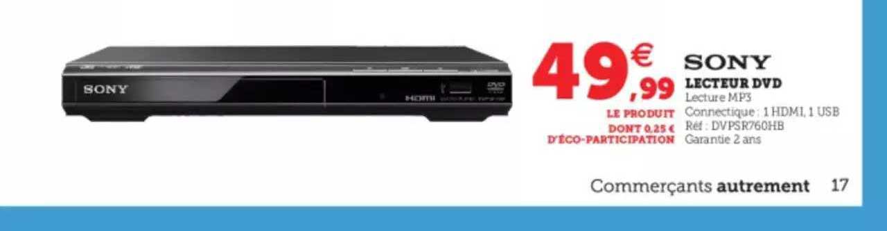 lecteur dvd sony