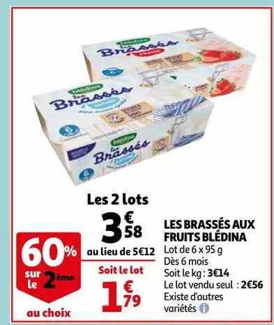 Les Brassés Au Fruits Blédina