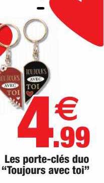 les porte-clés duo "toujours avec toi"