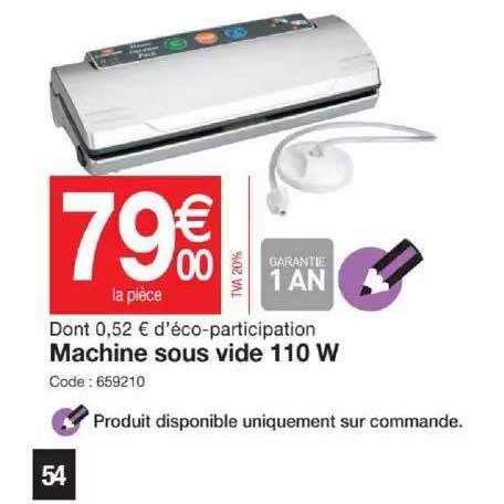 machine sous vide 110 w