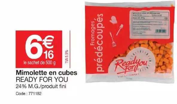 mimolette en cubes ready for you