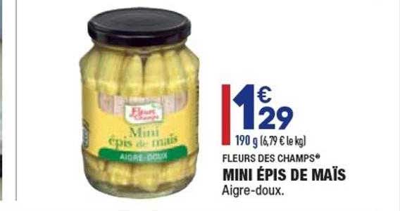 mini épis de maïs fleurs des champs