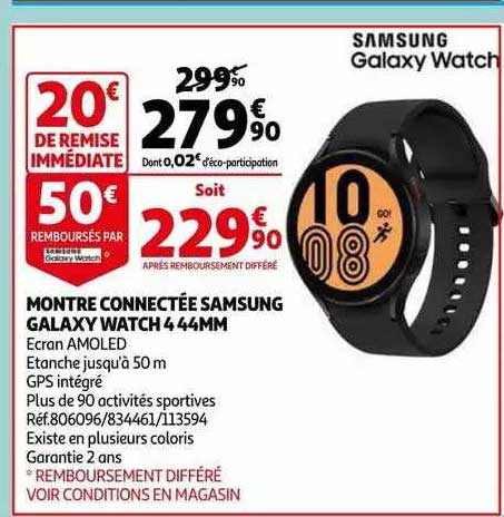montre connectée samsung galaxy watch 4 44mm