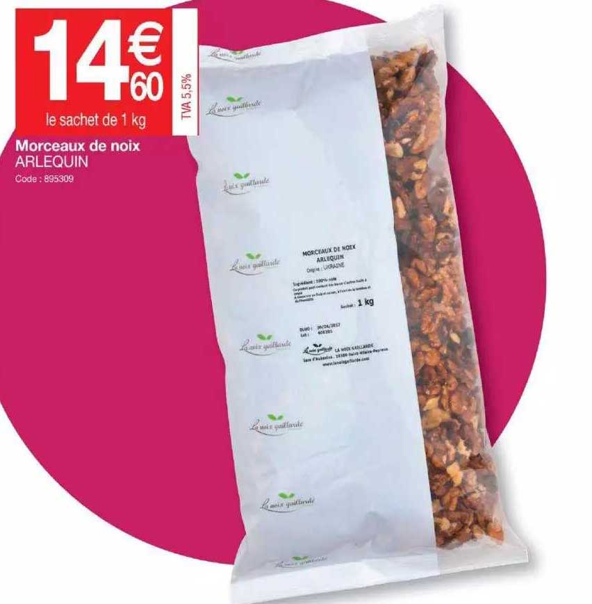 Morceaux De Noix Arlequin