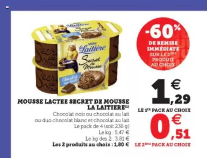 mousse lactée secret de mousse la laitière