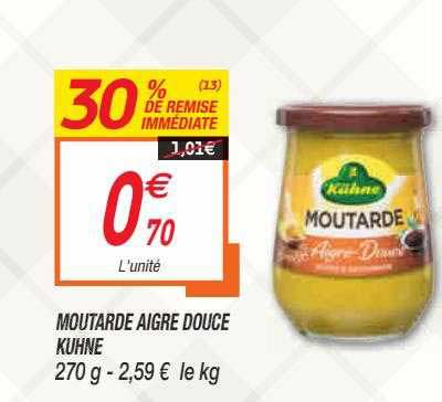 moutarde aigre douce kühne