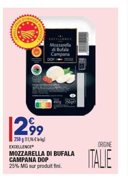 Mozzarella Di Bufala Campana Dop Excellence