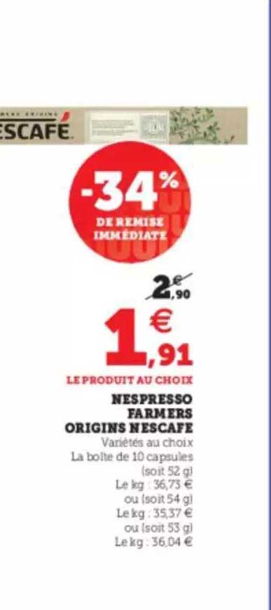 nespresso farmers origins nescafé