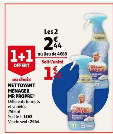 nettoyant ménager mr propre