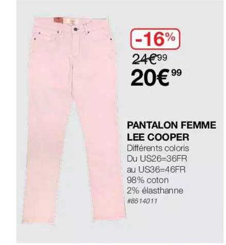 pantalon femme lee cooper