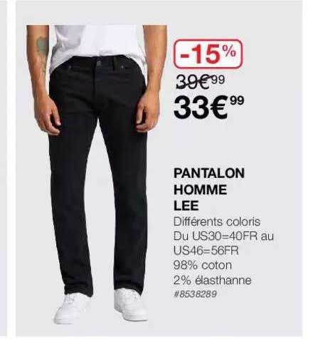 pantalon homme lee