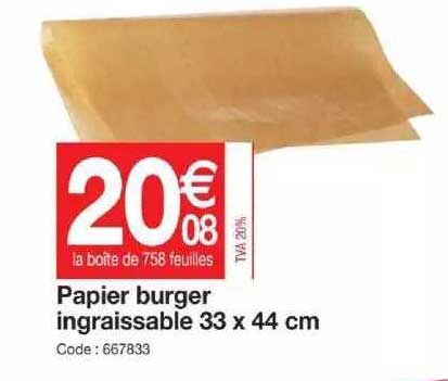 papier burger ingraissable 33 x 44 cm