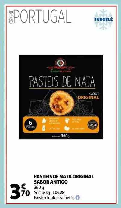 pasteis de nata original sabor antigo
